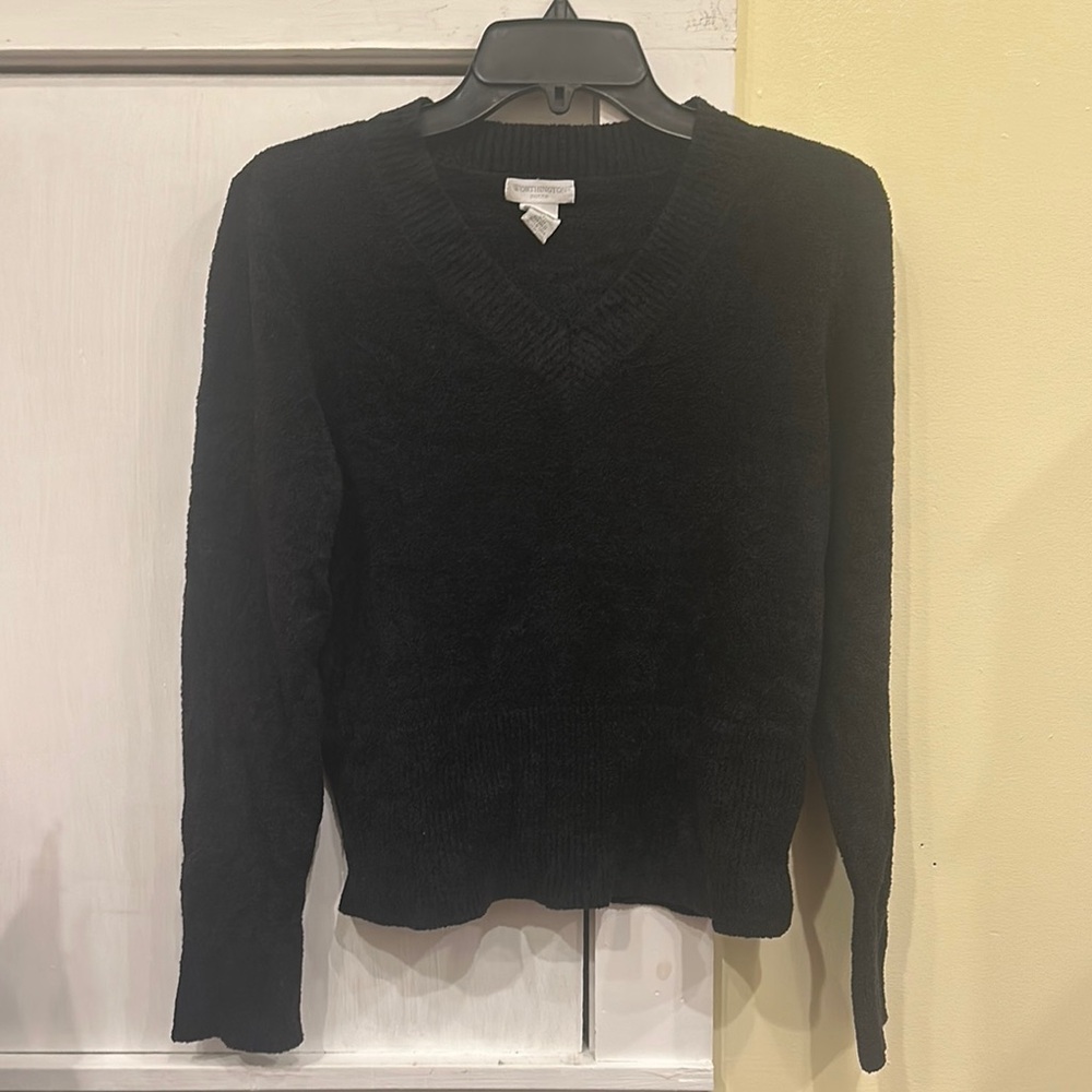 Black V-Neck Sweater